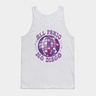 All Panic No Disco - Purple Tank Top